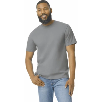 Afbeelding van Gildan Heren T shirt Softstyle Midweight GI65000 Charcoal L