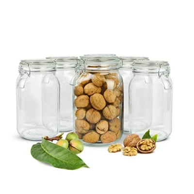 Afbeelding van Sendez Weckpot, 1500 ml, beugelsluiting, inmaakpot, voorraadpot, rechthoekig, 2 12 stuks (2 stuks)