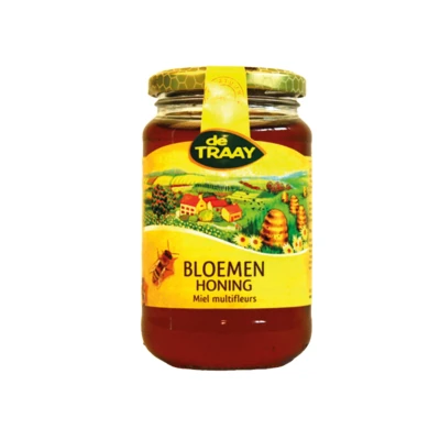 Afbeelding van Gangbare bloemenhoning 900g de Traay