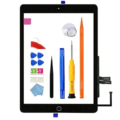 Afbeelding van JPUNG Digitizer Glas Touchscreen voor Pad 6/6e Generatie 9.7 inch, alleen A1893 A1954 Scherm Display Vervanging, met Home Knop, Complete Reparatie Kit