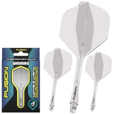 Afbeelding van Winmau Fusion Clear Dart Flights Medium