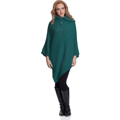 Afbeelding van Merry Style Damesponcho Donkergroen MS SE EVITA