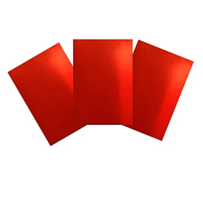 Afbeelding van House of Card &amp; Paper A4 240 GSM folie kaart rood (Pack van 30 vellen), HCP256