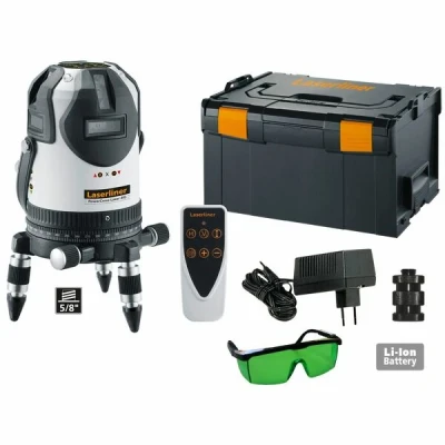 Afbeelding van Laserliner PowerCross Laser 8 G Professionele Kruislijnlaser groen laserlijnen loodfunctie in L Boxx 032.090L