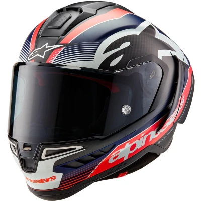 Afbeelding van Alpinestars Supertech R10 Team Carbon Helm, zwart rood blauw, afmeting S voor man