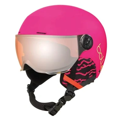 Afbeelding van Bolle Quiz Visor Skihelm Unisex roze/ornje