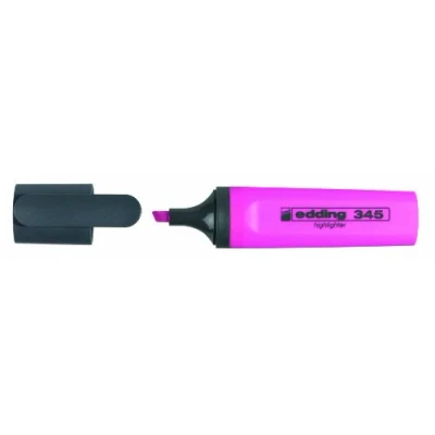 Afbeelding van Edding markeerstift 345 roze, doos van 10 stuks