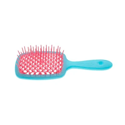 Afbeelding van Superbrush kappersborstel voor het ontklitten van haar Turquoise roze