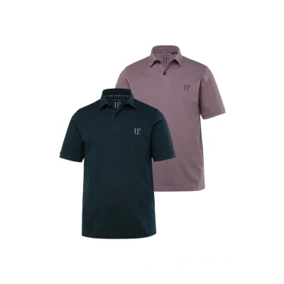 Afbeelding van JP 1880 Heren grote maten Menswear L 8XL T shirts, basic, 2 pack, ronde hals, tot 702637, mauve, 6XL