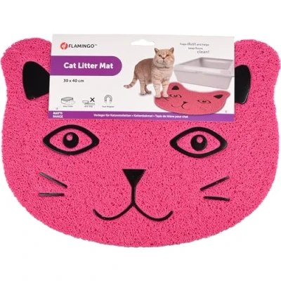 Afbeelding van Kattenbakmat Pancho Fuchsia 30 x 40 cm