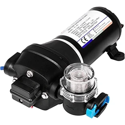 Afbeelding van BananaB Fl 40 Waterpomp, drukwaterpomp, 12 V, membraanpomp 17 l/min, hogedrukwaterpomp voor caravans, boten, campers, tuin