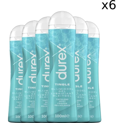 Afbeelding van 6x Durex Play Glijmiddel Tingle 100 ml