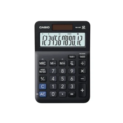 Afbeelding van Casio MS 20F Bureaurekenmachine Compact formaat, met BTW berekening
