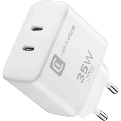 Afbeelding van Cellularline Dual Charger 35W, Binnen, AC, Wit