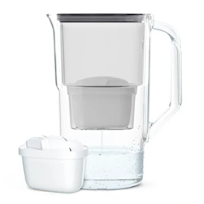 Afbeelding van Waterfilterkan 2,5L Karaf is ook geschikt voor Brita MAXTRA waterfilter patronen incl. 1 filterpatroon Waterkan Kleur Zwart