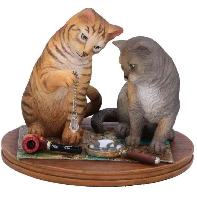 Afbeelding van Nemesis Now Lisa Parker Purrlock Holmes, Bruin, 10.5cm