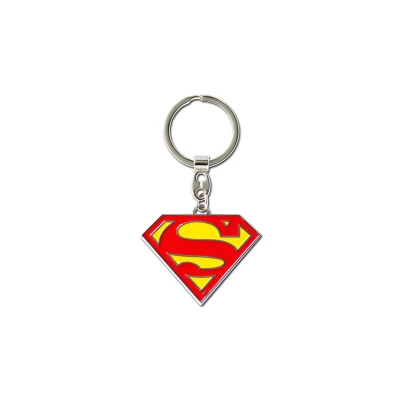 Afbeelding van LOGOSHIRT DC Comics Superman Logo Sleutelhanger Key Ring Gelicentieerd origineel ontwerp