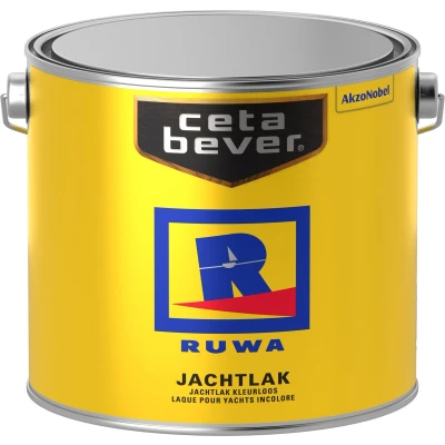 Afbeelding van Ceta Bever Ruwa Jachtlak 2,5 liter Blanke lak &amp; Beits