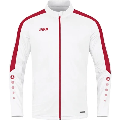 Afbeelding van JAKO Polyestervest Power Wit/rood