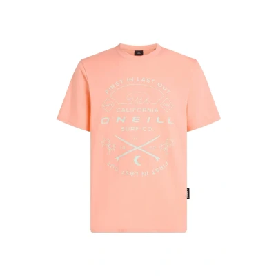 Afbeelding van O&#039;Neill Tshirt print, Heren, Maat: XS, Coral pop