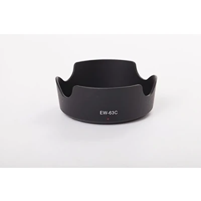 Afbeelding van vhbw Lenskap compatibel met Canon EF S 18 55 mm is STM 58 lens, zwart, kunststof, tulpenvormig vervanging voor EW 63C