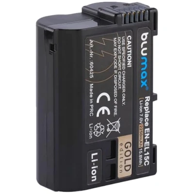 Afbeelding van Blumax EN EL15c Gouden Batterij 2250mAh compatibel met Nikon Z5 Z6 II Z7