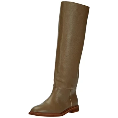 Afbeelding van L37 HANDMADE SHOES Dames Simple Knee High Boot, bruin, 35 EU