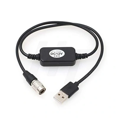 Afbeelding van HangTon PowerBank 5 V 2A USB naar Hirose 4 Pin Mannelijke 12 DC Voedingskabel voor Zoom F4 F8 F8N Zaxcom (24 inch)