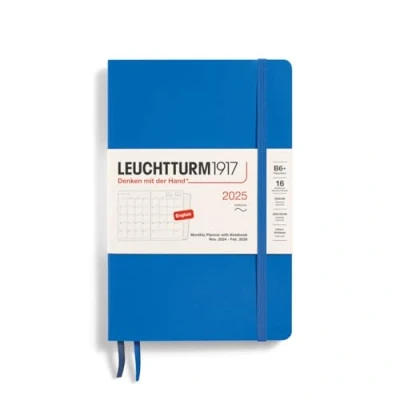 Afbeelding van LEUCHTTURM1917 370807 maandplanner &amp; notitieboek Paperback (B6+) 2025, 16 maanden, softcover, Sky, Engels