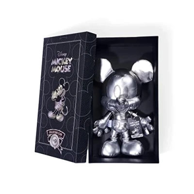Afbeelding van Simba 6315870308 Disney Zilver Mickey Mouse, September Editie, Excl. voor Amazon, 35 cm Pluche Figuur in Geschenkdoos, Speciale Verzamelobject, Speelgoed Geschikt Kinderen Vanaf Geboorte