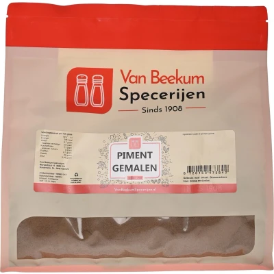 Afbeelding van Van Beekum Specerijen Piment Gemalen 1 kilo (hersluitbare stazak)