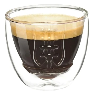 Afbeelding van 40YARDS American Football espressoglazen/espressokopjes (2 x 100 ml) dubbelwandige borosilicaatglazen voetbalglazen als decoratie voor voetbalfeestjes