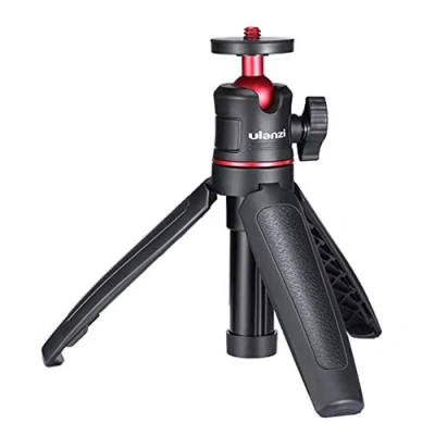 Afbeelding van Ulanzi MT 08 Vlog Statief Camerahouder &amp; Selfiestick Max 27cm lang Uitschuifbaar Rood/Zwart