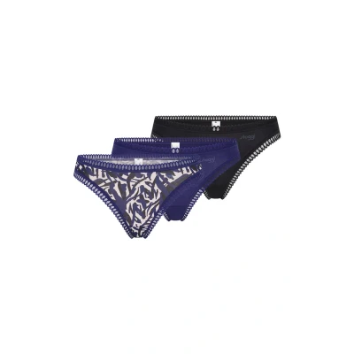 Afbeelding van Sloggi GO Crush 3 PACK String, Dames, Maat: XS, Blue dark combination