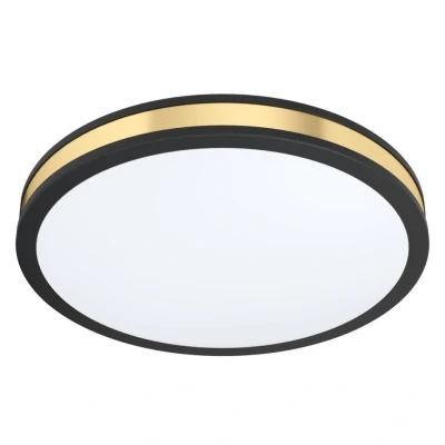 Afbeelding van EGLO Pescaito Plafond en Wandlamp LED Ã ̃ 38 cm Zwart/Wit/Goud