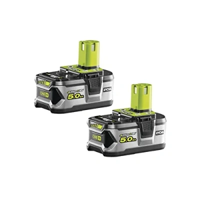 Afbeelding van Ryobi 18 V ONE+ 2 x 5,0 Ah lithium + accu, elektrisch gereedschap accuset