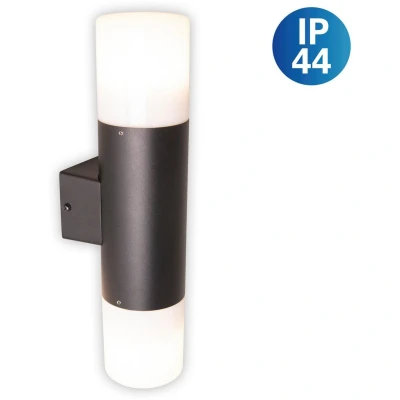 Afbeelding van näve Wandlamp voor buiten Torcia Aluminium zwart 2 x E27 excl. lampen IP44 (1 stuk)