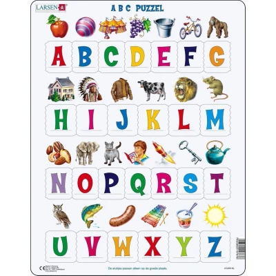 Afbeelding van Larsen Legpuzzel Maxi Abc Junior Karton 26 Stukjes