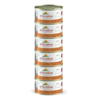 Afbeelding van Almo Nature HFC Natural 6 x 70 g Kip &amp; Tonijn