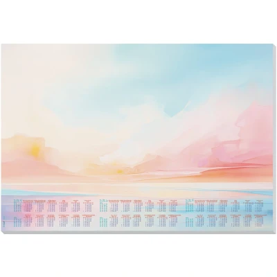 Afbeelding van SIGEL HO313 Papieren bureauonderlegger, met kalender van 3 jaar, A2 (59,5 x 41 cm), Design Magic Sunset, 80 gsm, 30 vellen