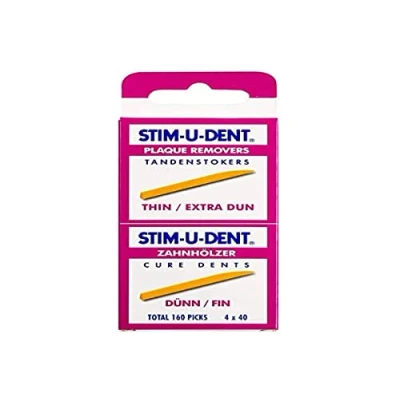 Afbeelding van 3x Stim U Dent Tandenstokers Thin Extra Dun 160 stuks