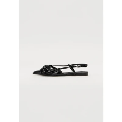 Afbeelding van Steve Madden dames Dazzled ballerina van lakleer in de kleur Zwart, maat: 36