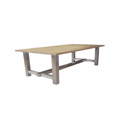 Afbeelding van Vergadertafel Londen breed 240CM bladkleur Leem Matlak
