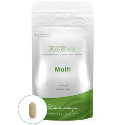 Afbeelding van Flinndal Multivitamine 90 Tabletten Alle 13 vitaminen tot 100% van de ADH