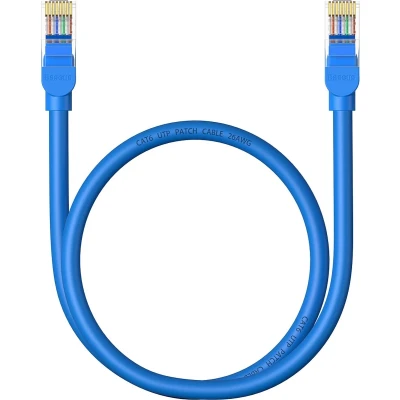 Afbeelding van Baseus High Speed Cat 6 RJ 45 ethernetkabel 1000Mb/s 0,5m rond blauw