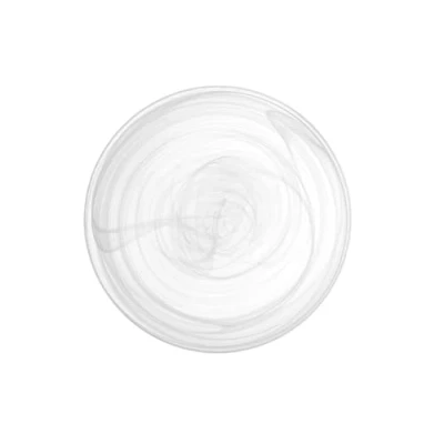 Afbeelding van H&amp;h set 6 piatti piani alabastro in vetro bianco cm27,5