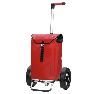Afbeelding van Andersen Shopper Trolley &#039;Tura&#039; donkerrood / zwart