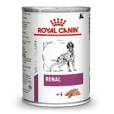 Afbeelding van Royal Canin Veterinary Renal Mousse 12 x 410 g Volledig dieet voor volwassen honden ter ondersteuning van de nierfunctie bij chronisch nierfalen