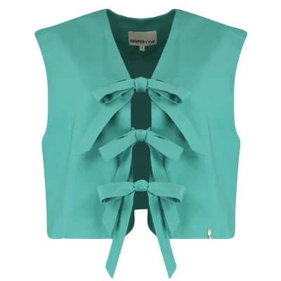 Afbeelding van Harper and Yve Gilet Shelby HS25P202 Turquoise