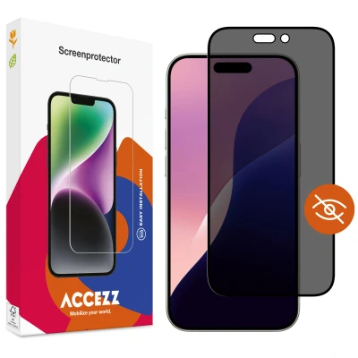 Afbeelding van Screenprotector Apple iPhone 16 Pro Max: Accezz Gehard glas Privacy